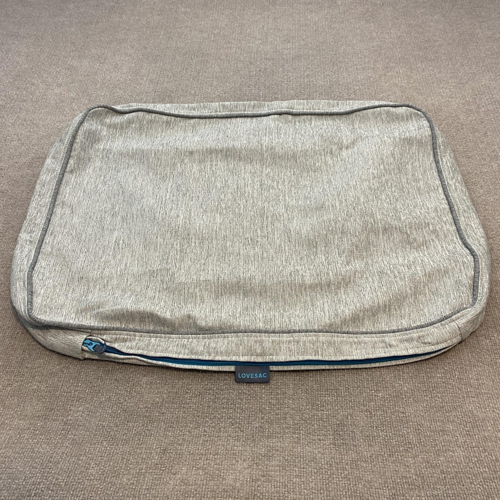 Lovesac Gray Cushion Protector Pad Cover Zipper Repreve Polyester